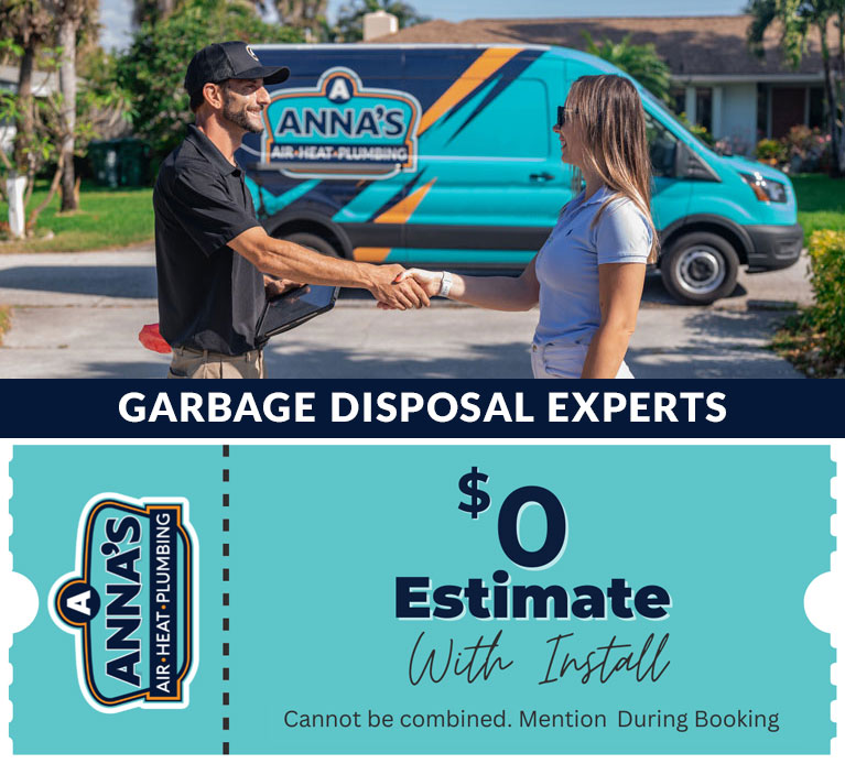 grant valkaria garbage disposal Anna's Air, Heat & Plumbing